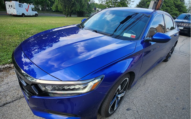 Righteous Rides car rental in Harrison - blue Honda Accord 