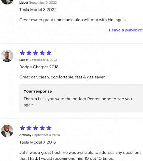 Righteous Rides premium car rentals in New York - testimonial of happy clients screenshot 20