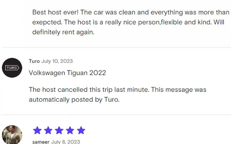 Righteous Rides premium car rentals in New York - testimonial of happy clients screenshot 6
